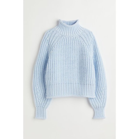 H&M Light Blue Knit Sweater - Picture 1 of 11
